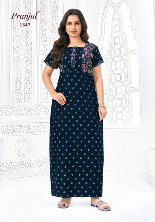 Pranjul Pragati Vol 13 C Nighty Wholesale Catalog 10 Pcs L 6 510x732 - Pranjul Pragati Vol 13 C Nighty Wholesale Catalog 10 Pcs L