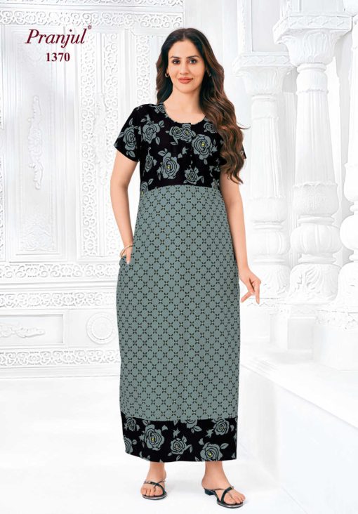 Pranjul Pragati Vol 13 C Nighty Wholesale Catalog 10 Pcs L 9 510x732 - Pranjul Pragati Vol 13 C Nighty Wholesale Catalog 10 Pcs L