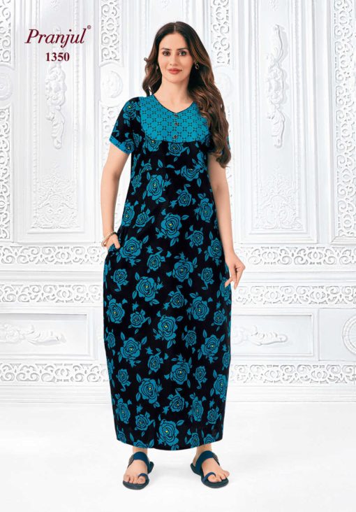 Pranjul Pragati Vol 13 C Nighty Wholesale Catalog 10 Pcs XL 6 510x732 - Pranjul Pragati Vol 13 C Nighty Wholesale Catalog 10 Pcs XL