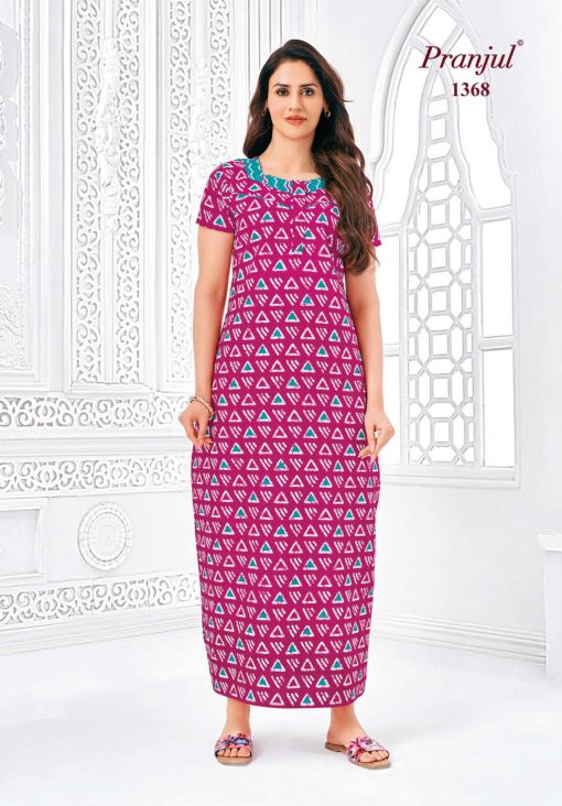 Pranjul Pragati Vol 13 C Nighty Wholesale Catalog 10 Pcs XL 8 510x732 - Pranjul Pragati Vol 13 C Nighty Wholesale Catalog 10 Pcs XL