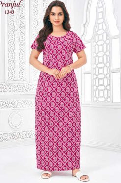 Pranjul Pragati Vol 13 D Nighty Wholesale Catalog 10 Pcs 2XL