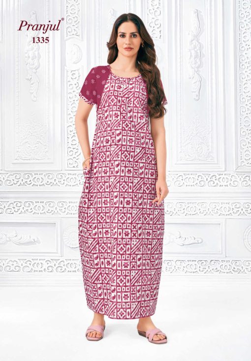 Pranjul Pragati Vol 13 D Nighty Wholesale Catalog 10 Pcs L 4 510x732 - Pranjul Pragati Vol 13 D Nighty Wholesale Catalog 10 Pcs L