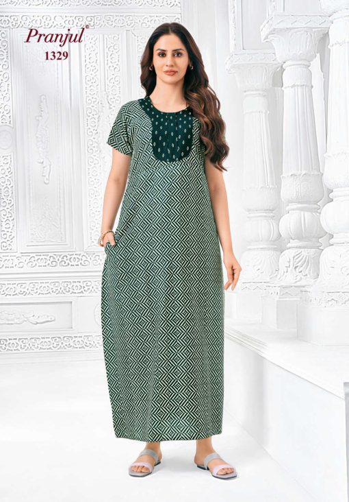 Pranjul Pragati Vol 13 D Nighty Wholesale Catalog 10 Pcs XL 6 510x732 - Pranjul Pragati Vol 13 D Nighty Wholesale Catalog 10 Pcs XL