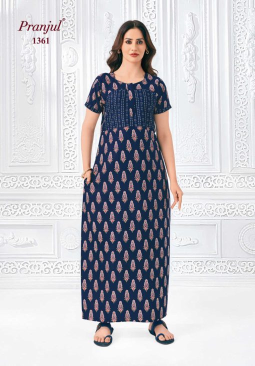 Pranjul Pragati Vol 13 D Nighty Wholesale Catalog 10 Pcs XL 9 510x732 - Pranjul Pragati Vol 13 D Nighty Wholesale Catalog 10 Pcs XL