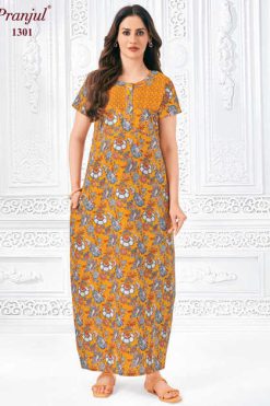Pranjul Pragati Vol 13 E Nighty Wholesale Catalog 10 Pcs L