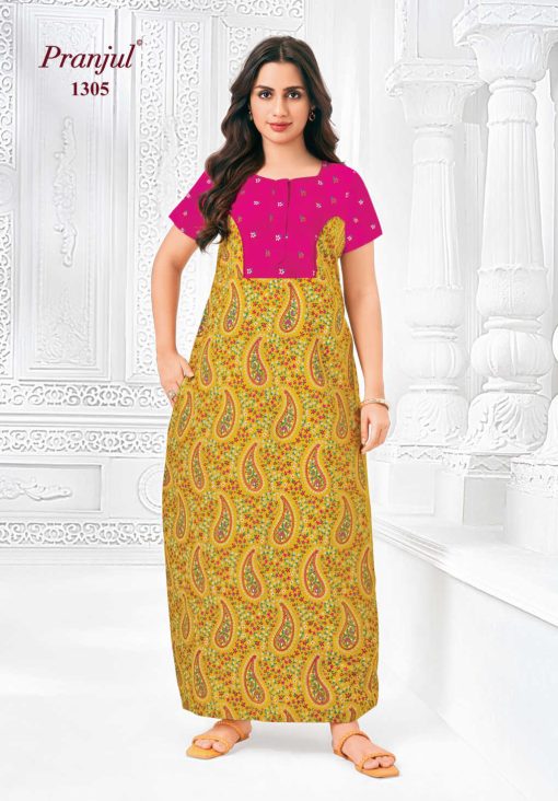 Pranjul Pragati Vol 13 E Nighty Wholesale Catalog 10 Pcs XL 1 510x732 - Pranjul Pragati Vol 13 E Nighty Wholesale Catalog 10 Pcs XL