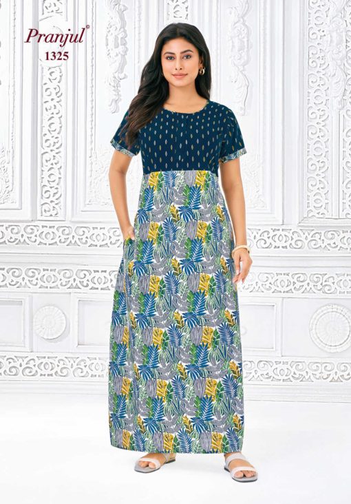 Pranjul Pragati Vol 13 E Nighty Wholesale Catalog 10 Pcs XL 4 510x732 - Pranjul Pragati Vol 13 E Nighty Wholesale Catalog 10 Pcs XL