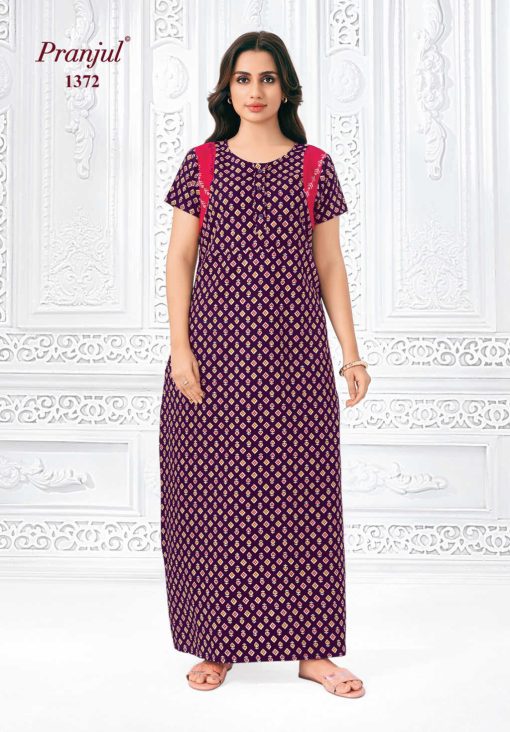 Pranjul Pragati Vol 13 E Nighty Wholesale Catalog 10 Pcs XL 8 510x732 - Pranjul Pragati Vol 13 E Nighty Wholesale Catalog 10 Pcs XL