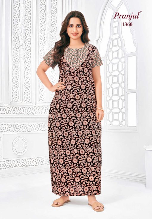 Pranjul Pragati Vol 13 F Nighty Wholesale Catalog 10 Pcs L 7 510x732 - Pranjul Pragati Vol 13 F Nighty Wholesale Catalog 10 Pcs L