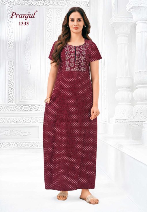 Pranjul Pragati Vol 13 F Nighty Wholesale Catalog 10 Pcs XL 4 510x732 - Pranjul Pragati Vol 13 F Nighty Wholesale Catalog 10 Pcs XL