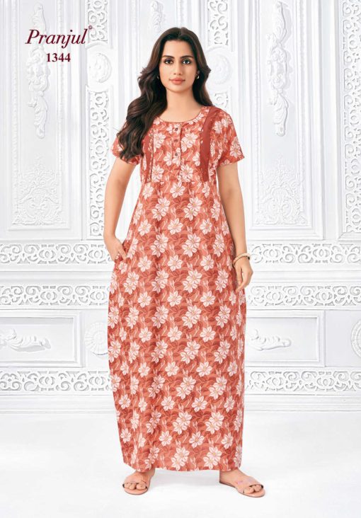Pranjul Pragati Vol 13 F Nighty Wholesale Catalog 10 Pcs XL 7 510x732 - Pranjul Pragati Vol 13 F Nighty Wholesale Catalog 10 Pcs XL