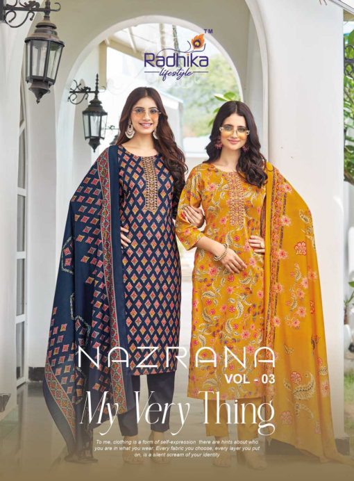 Radhika Nazrana Vol 3 Satin Readymade Salwar Suit Catalog 6 Pcs 1 510x692 - Radhika Nazrana Vol 3 Satin Readymade Salwar Suit Catalog 6 Pcs