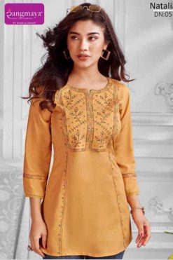 Rangmaya Natalia Tops Rayon Catalog 8 Pcs