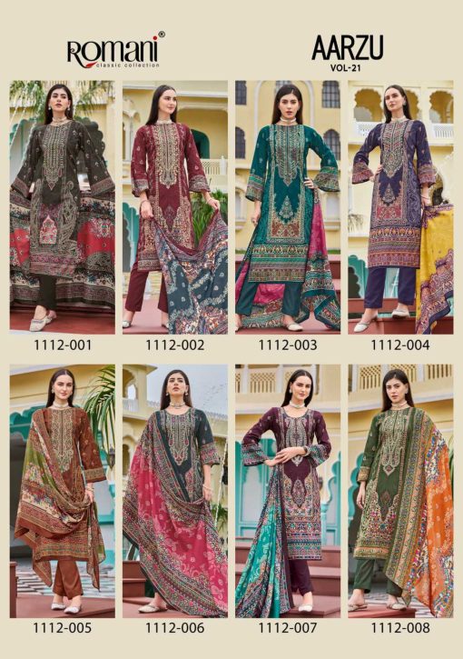 Romani Aarzu Vol 21 Cotton Salwar Suit Catalog 8 Pcs 12 510x725 - Romani Aarzu Vol 21 Cotton Salwar Suit Catalog 8 Pcs