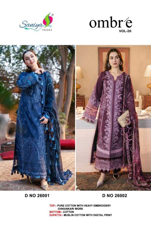 Saniya Trendz Ombre Vol 26 Cotton Salwar Suit Catalog 2 Pcs 6 510x765 - Saniya Trendz Ombre Vol 26 Cotton Salwar Suit Catalog 2 Pcs