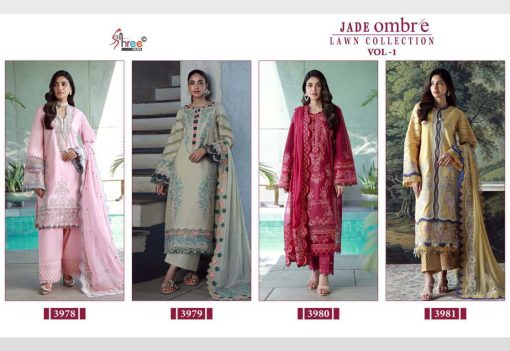 Shree Fabs Jade Ombre Lawn Collection Vol 1 Cotton Salwar Suit Catalog 4 Pcs 10 510x351 - Shree Fabs Jade Ombre Lawn Collection Vol 1 Cotton Salwar Suit Catalog 4 Pcs