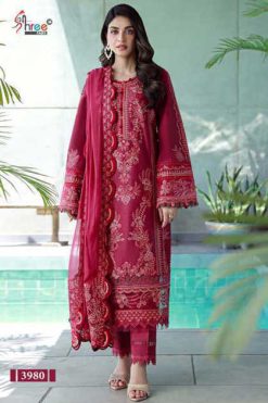 Shree Fabs Jade Ombre Lawn Collection Vol 1 Cotton Salwar Suit Catalog 4 Pcs
