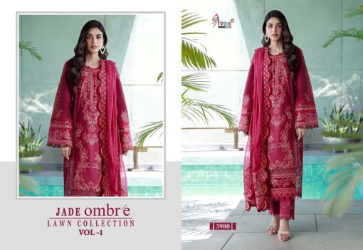 Shree Fabs Jade Ombre Lawn Collection Vol 1 Cotton Salwar Suit Catalog 4 Pcs 7 510x351 - Shree Fabs Jade Ombre Lawn Collection Vol 1 Cotton Salwar Suit Catalog 4 Pcs