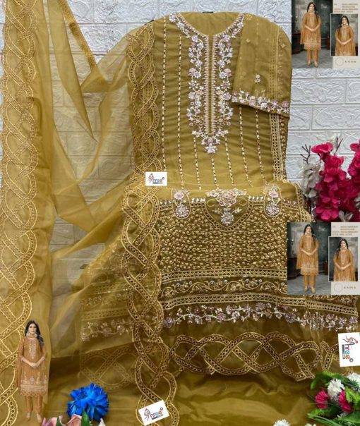 Shree Fabs K 5195 A D Organza Salwar Suit Catalog 4 Pcs 6 510x604 - Shree Fabs K 5195 A-D Organza Salwar Suit Catalog 4 Pcs