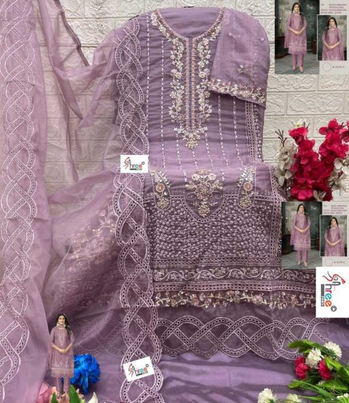 Shree Fabs K 5195 A D Organza Salwar Suit Catalog 4 Pcs 7 510x588 - Shree Fabs K 5195 A-D Organza Salwar Suit Catalog 4 Pcs
