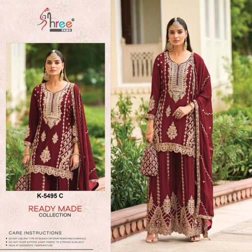 Shree Fabs K 5495 A D Chinon Readymade Suit Catalog 4 Pcs 3 510x510 - Shree Fabs K 5495 A-D Chinon Readymade Suit Catalog 4 Pcs