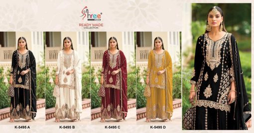 Shree Fabs K 5495 A D Chinon Readymade Suit Catalog 4 Pcs 7 510x268 - Shree Fabs K 5495 A-D Chinon Readymade Suit Catalog 4 Pcs