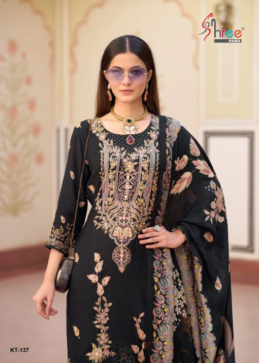 Shree Fabs KT 137 Muslin Salwar Suit Catalog 2 Pcs 1 510x714 - Shree Fabs KT 137 Muslin Salwar Suit Catalog 2 Pcs