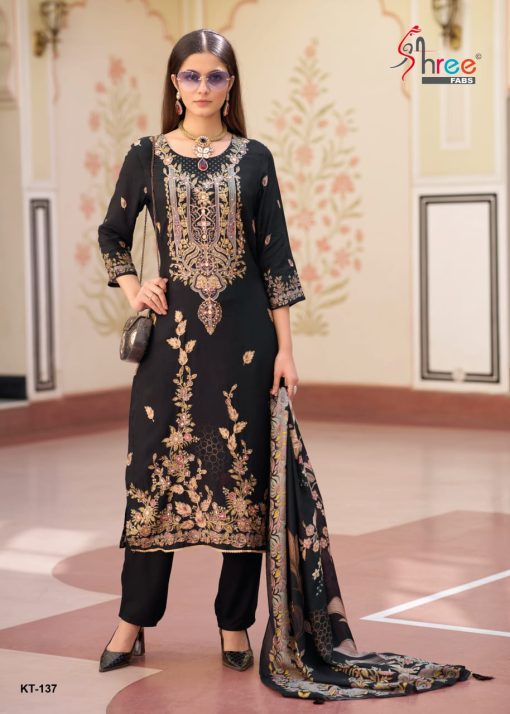 Shree Fabs KT 137 Muslin Salwar Suit Catalog 2 Pcs 5 510x714 - Shree Fabs KT 137 Muslin Salwar Suit Catalog 2 Pcs