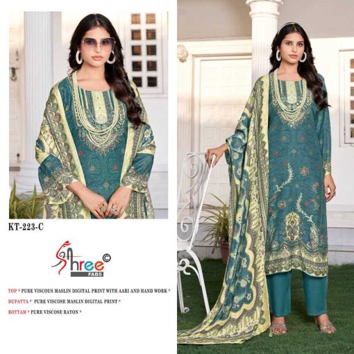 Shree Fabs KT 223 Viscose Salwar Suit Catalog 4 Pcs 5 510x510 - Shree Fabs KT 223 Viscose Salwar Suit Catalog 4 Pcs