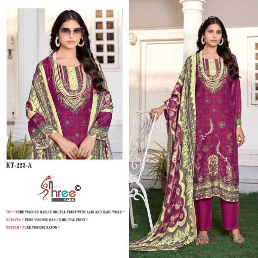 Shree Fabs KT 223 Viscose Salwar Suit Catalog 4 Pcs 7 510x510 - Shree Fabs KT 223 Viscose Salwar Suit Catalog 4 Pcs