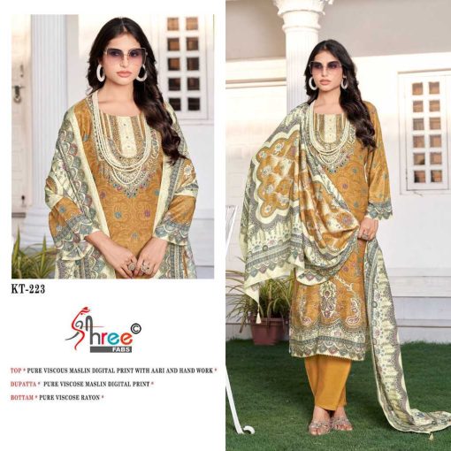 Shree Fabs KT 223 Viscose Salwar Suit Catalog 4 Pcs 8 510x510 - Shree Fabs KT 223 Viscose Salwar Suit Catalog 4 Pcs