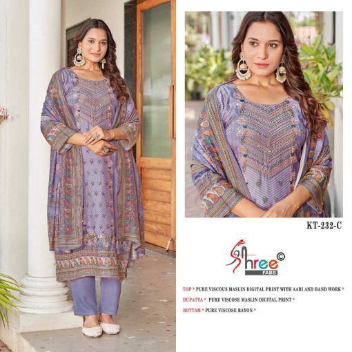 Shree Fabs KT 232 Viscose Salwar Suit Catalog 4 Pcs 3 510x510 - Shree Fabs KT 232 Viscose Salwar Suit Catalog 4 Pcs