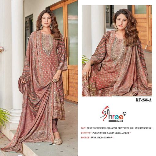 Shree Fabs KT 238 Viscose Salwar Suit Catalog 4 Pcs 5 510x510 - Shree Fabs KT 238 Viscose Salwar Suit Catalog 4 Pcs