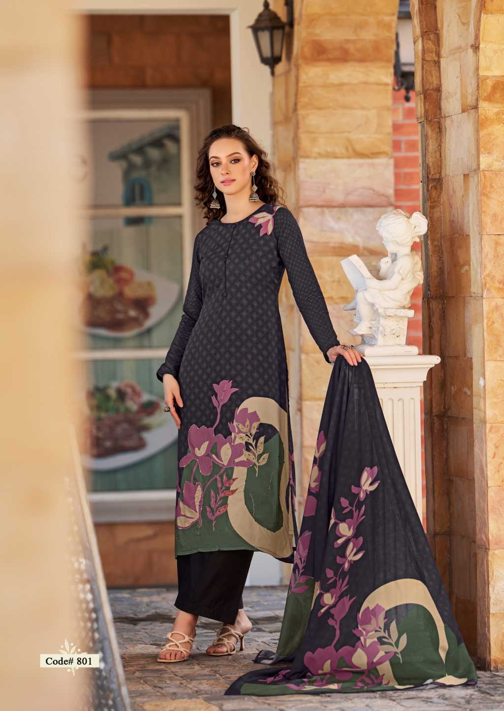 The Heritage Shop Zara Cotton Salwar Suit Catalog 4 Pcs (2) The Heritage Shop Zara Cotton Salwar Suit Catalog 4 Pcs - Image 3