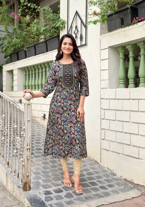 Vaniska Charming Vol 2 Rayon Kurti Catalog 8 Pcs 3 510x728 - Vaniska Charming Vol 2 Rayon Kurti Catalog 8 Pcs