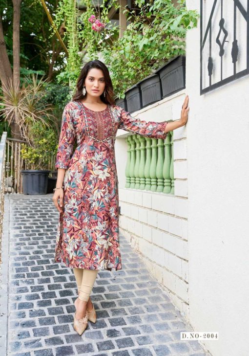 Vaniska Charming Vol 2 Rayon Kurti Catalog 8 Pcs 5 510x728 - Vaniska Charming Vol 2 Rayon Kurti Catalog 8 Pcs
