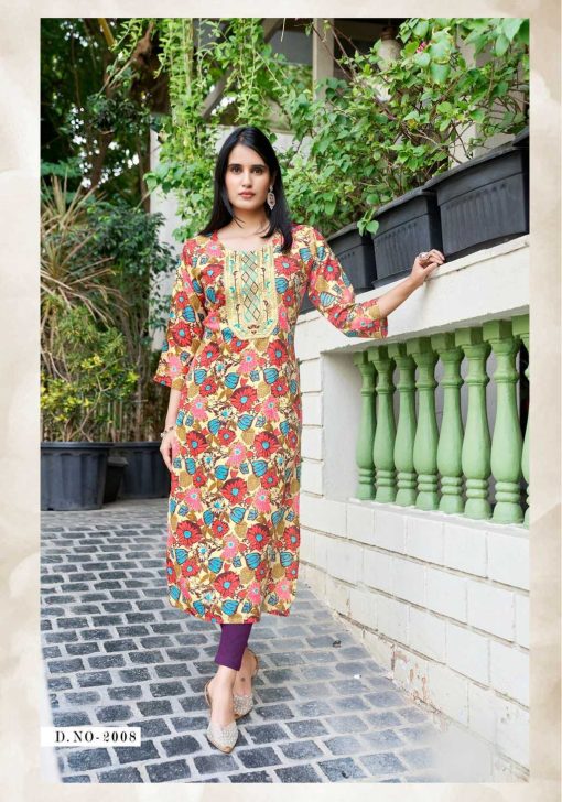 Vaniska Charming Vol 2 Rayon Kurti Catalog 8 Pcs 9 510x728 - Vaniska Charming Vol 2 Rayon Kurti Catalog 8 Pcs