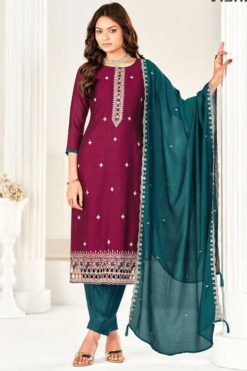 Vishnu Aarzoo Silk Salwar Suit Catalog 12 Pcs