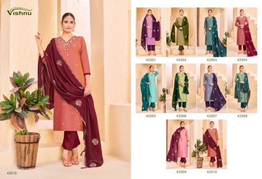 Vishnu Khatoon Silk Salwar Suit Catalog 10 Pcs 10 510x348 - Vishnu Khatoon Silk Salwar Suit Catalog 10 Pcs
