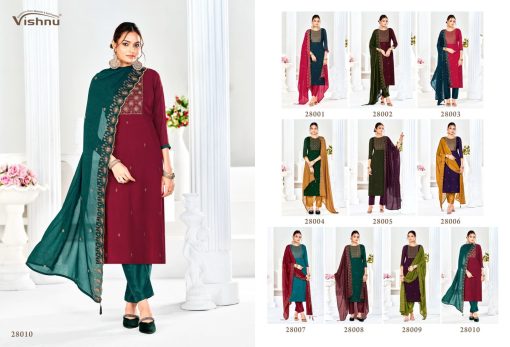 Vishnu Rehnuma Vol 2 Silk Salwar Suit Catalog 10 Pcs 10 510x347 - Vishnu Rehnuma Vol 2 Silk Salwar Suit Catalog 10 Pcs