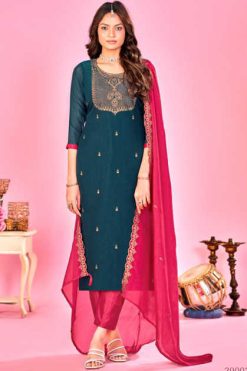 Vishnu Sarista Vol 2 Silk Salwar Suit Catalog 10 Pcs