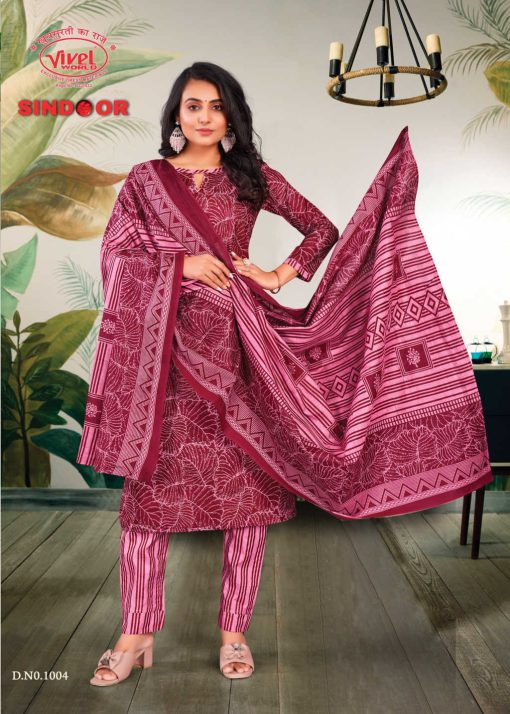 Vivel World Sindoor Cotton Salwar Suit Catalog 10 Pcs 5 510x714 - Vivel World Sindoor Cotton Salwar Suit Catalog 10 Pcs