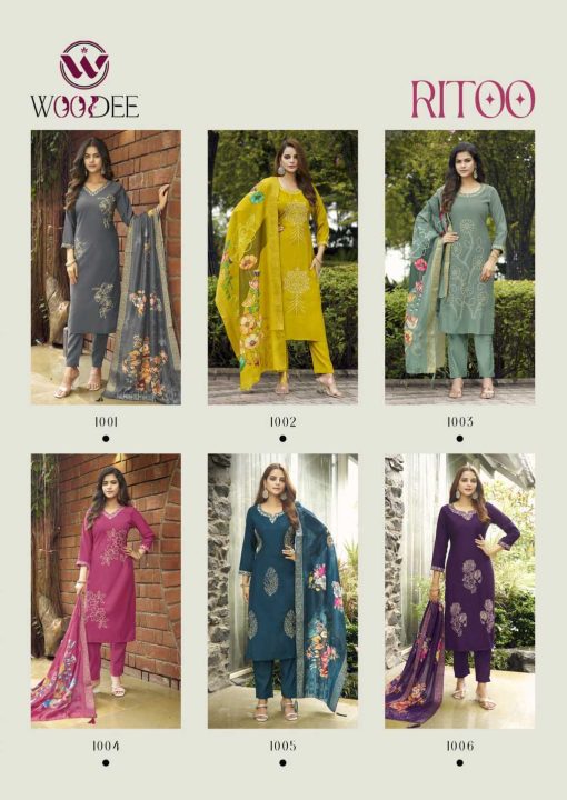 Woodee Ritoo Kurti with Dupatta Bottom Viscose Catalog 6 Pcs 12 510x720 - Woodee Ritoo Kurti with Dupatta Bottom Viscose Catalog 6 Pcs