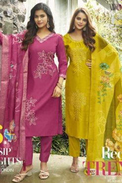 Woodee Ritoo Kurti with Dupatta Bottom Viscose Catalog 6 Pcs