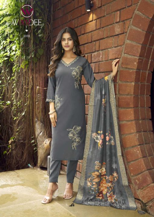 Woodee Ritoo Kurti with Dupatta Bottom Viscose Catalog 6 Pcs 4 510x720 - Woodee Ritoo Kurti with Dupatta Bottom Viscose Catalog 6 Pcs