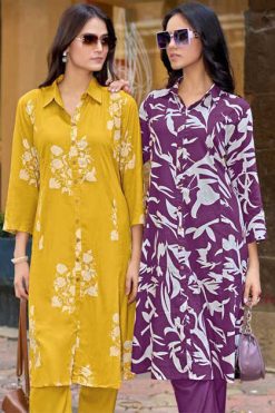 Zoori Alexa Vol 4 Rayon Kurti with Bottom Catalog 6 Pcs