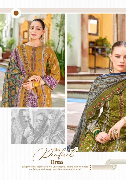 Alok Bin Saeed Vol 11 Cotton Salwar Suit Catalog 8 Pcs - Image 13