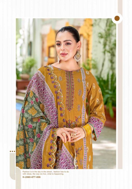 Alok Bin Saeed Vol 11 Cotton Salwar Suit Catalog 8 Pcs - Image 18