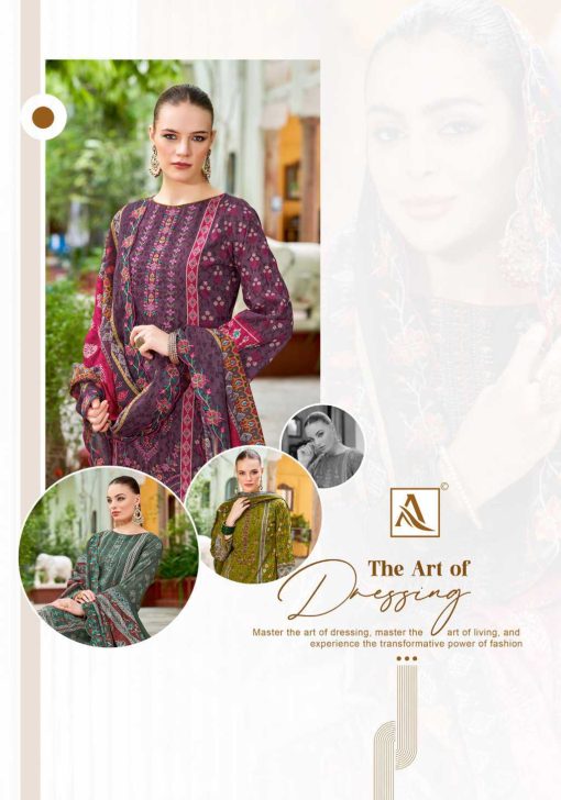 Alok Bin Saeed Vol 11 Cotton Salwar Suit Catalog 8 Pcs - Image 3