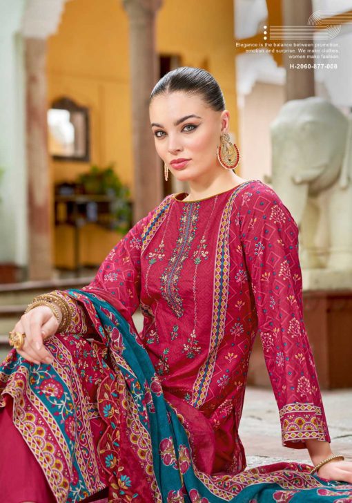 Alok Bin Saeed Vol 11 Cotton Salwar Suit Catalog 8 Pcs - Image 22